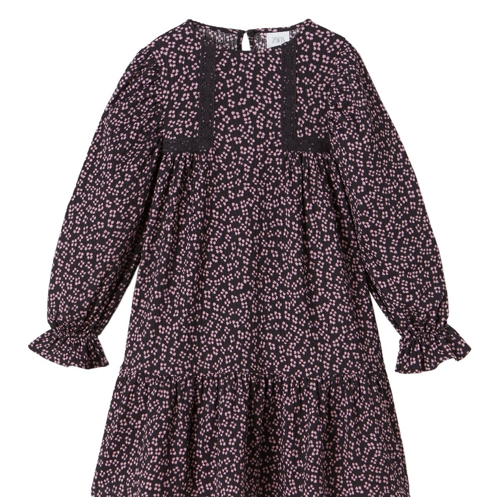 ZARA - Textured Floral dress size 8